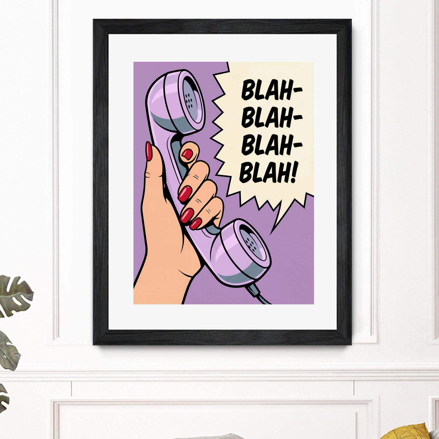 Blah Blah Blah by Andreas Magnusson on GIANT ART - illustration telephone