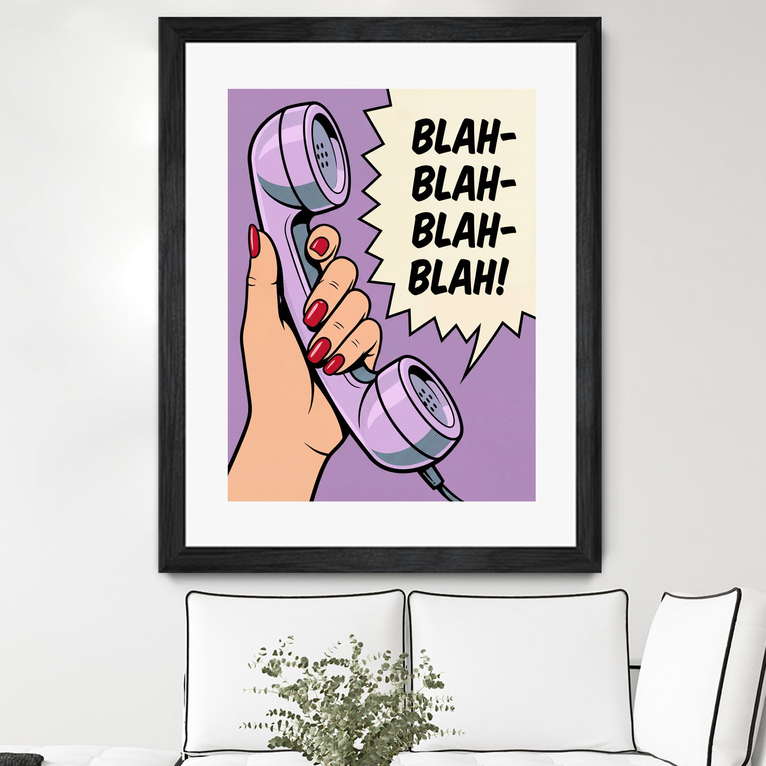 Blah Blah Blah by Andreas Magnusson on GIANT ART - illustration telephone