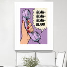 Blah Blah Blah by Andreas Magnusson on GIANT ART - illustration telephone