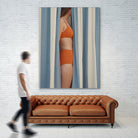 Behind the Curtains by Andreas Magnusson on GIANT ART - illustration woman