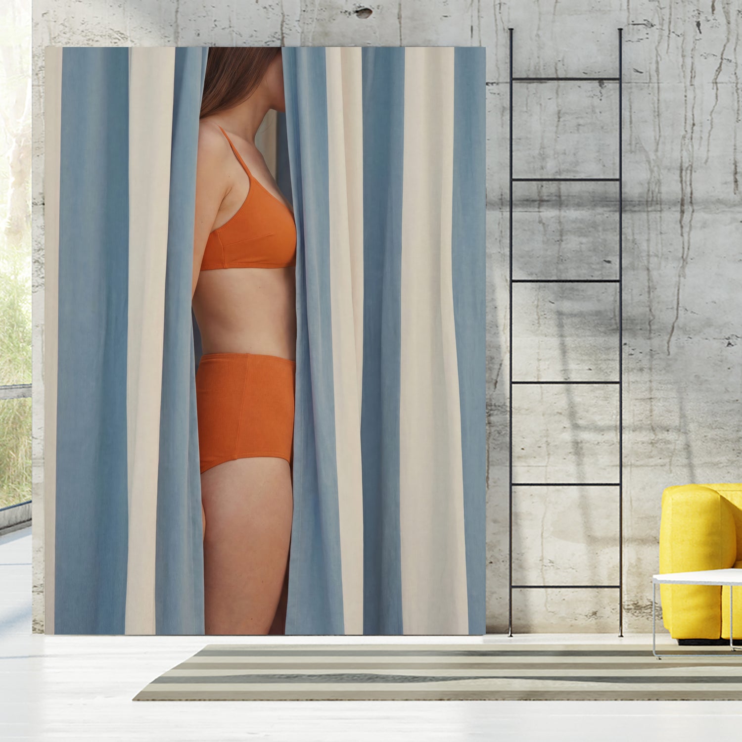 Behind the Curtains by Andreas Magnusson on GIANT ART - illustration woman