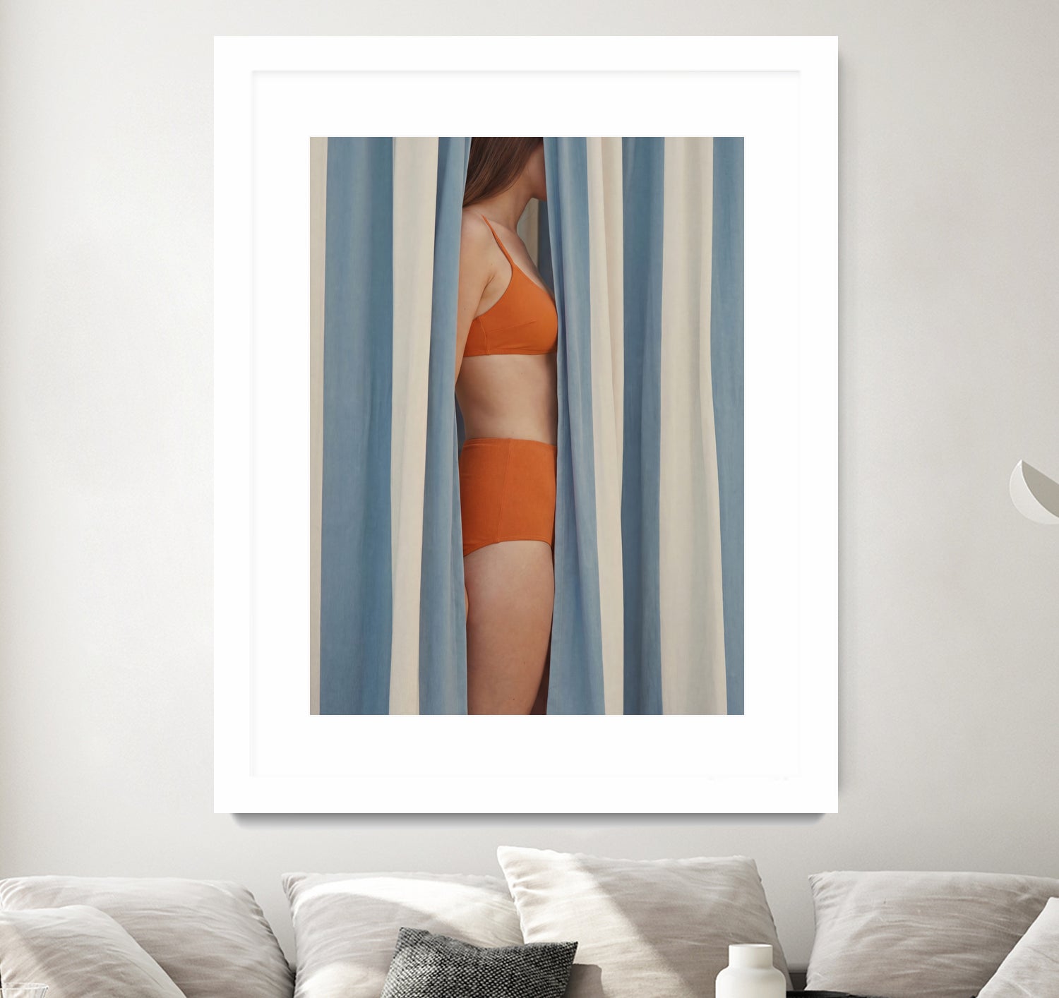 Behind the Curtains by Andreas Magnusson on GIANT ART - illustration woman