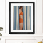 Behind the Curtains by Andreas Magnusson on GIANT ART - illustration woman