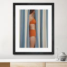 Behind the Curtains by Andreas Magnusson on GIANT ART - illustration woman