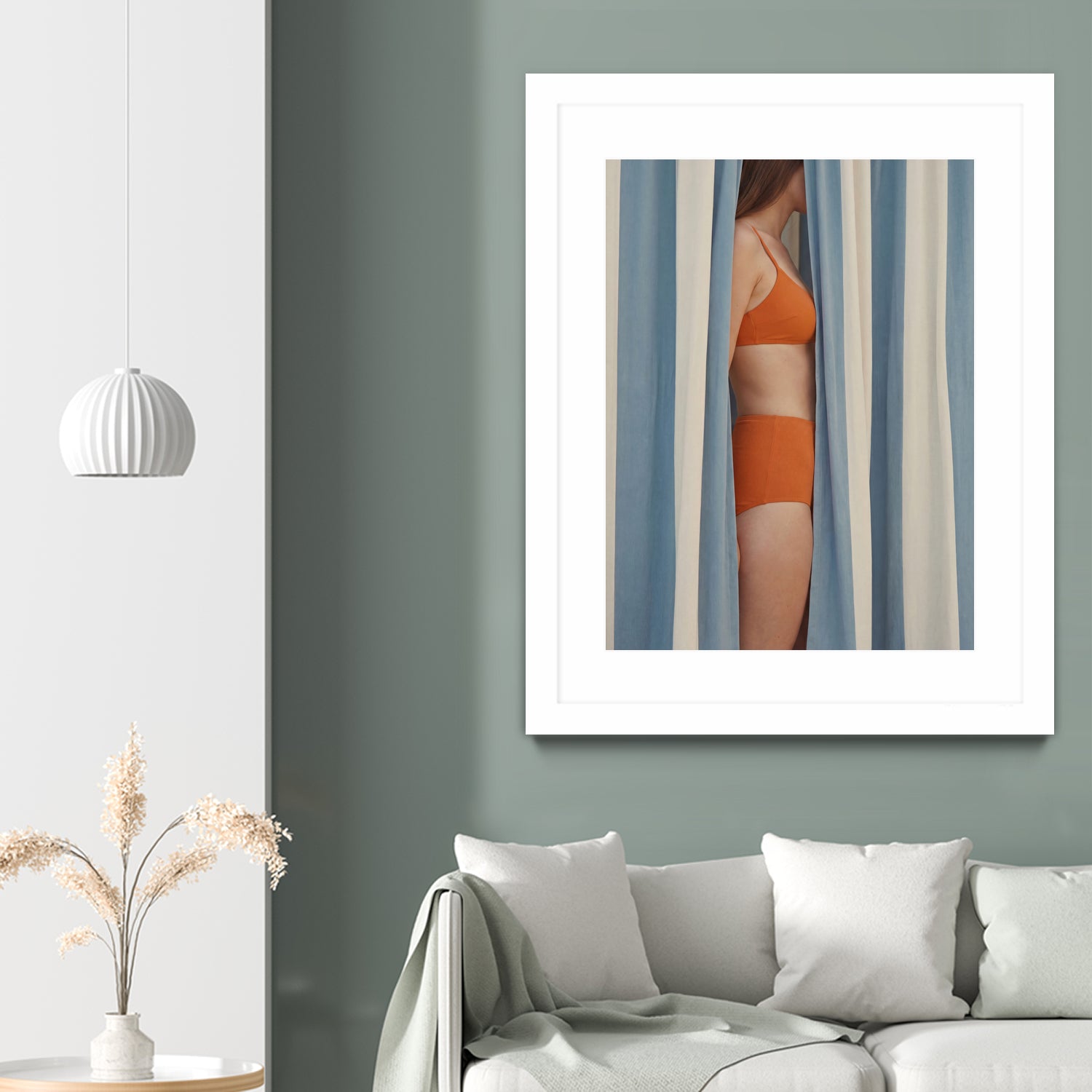 Behind the Curtains by Andreas Magnusson on GIANT ART - illustration woman