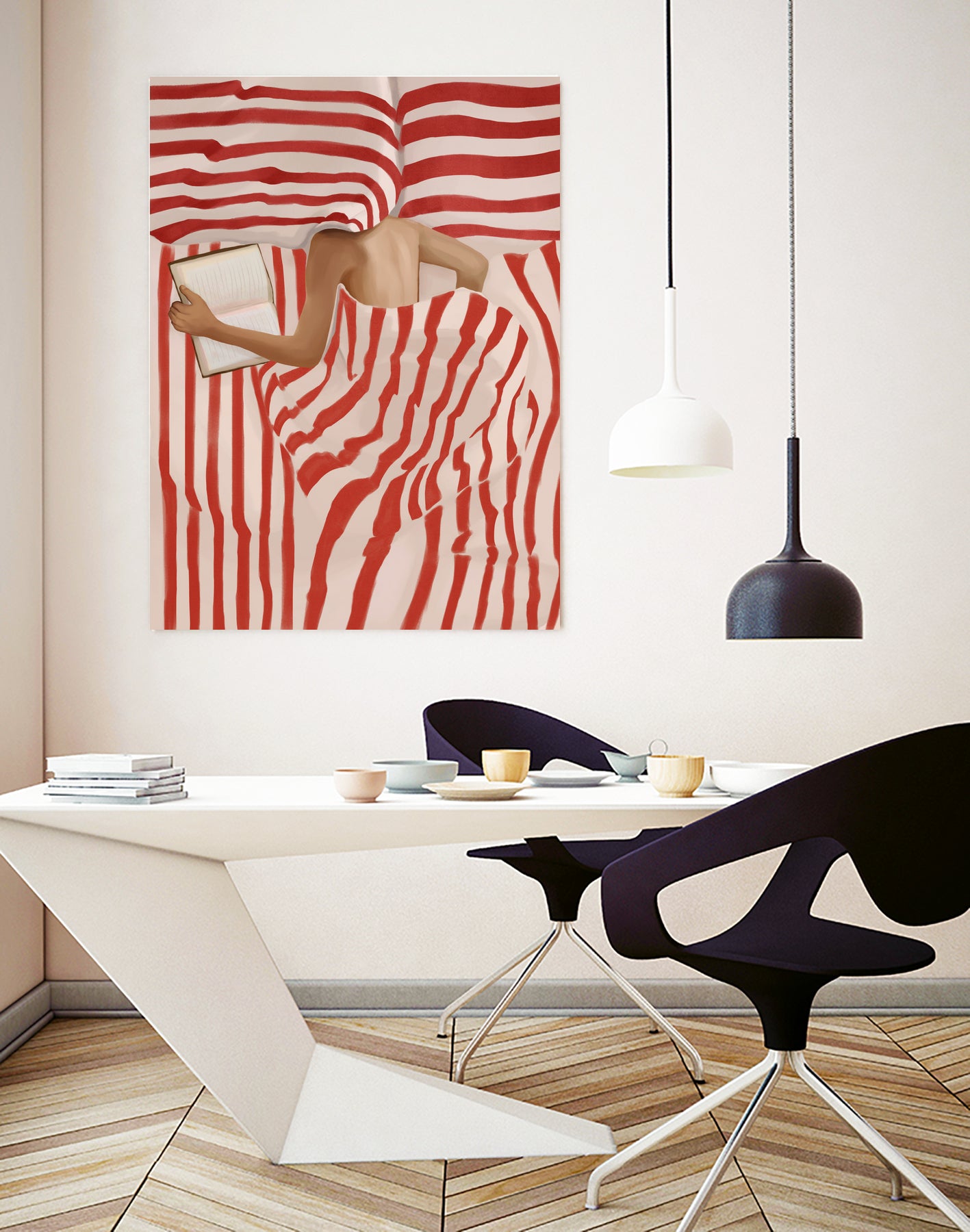 Between the Lines by Flow Line on GIANT ART - illustration stripes