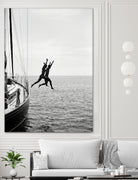 Jumping From a Boat by Andreas Magnusson on GIANT ART - photography boat
