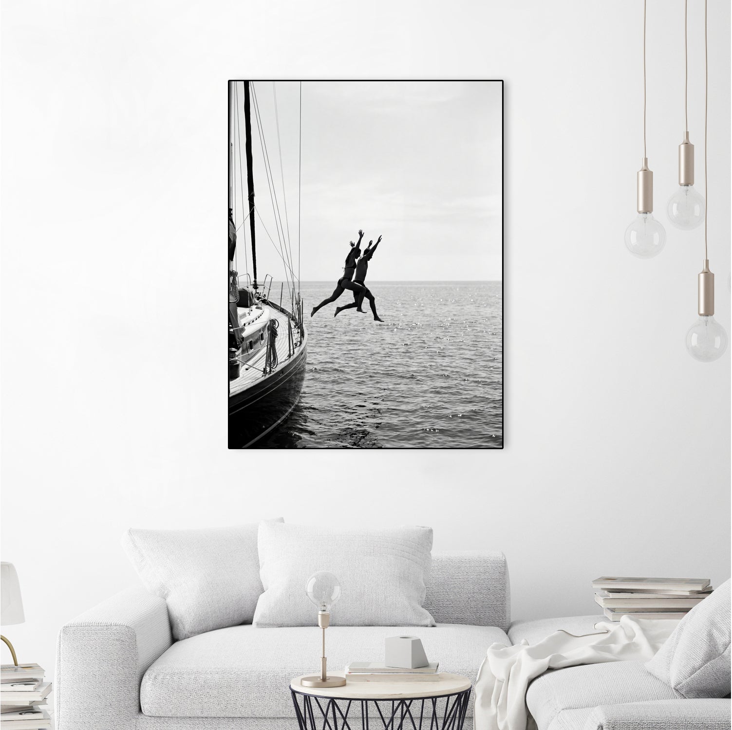 Jumping From a Boat by Andreas Magnusson on GIANT ART - photography boat