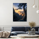 Forests towering over endless mountains by Yuan Cui on GIANT ART -  photography 