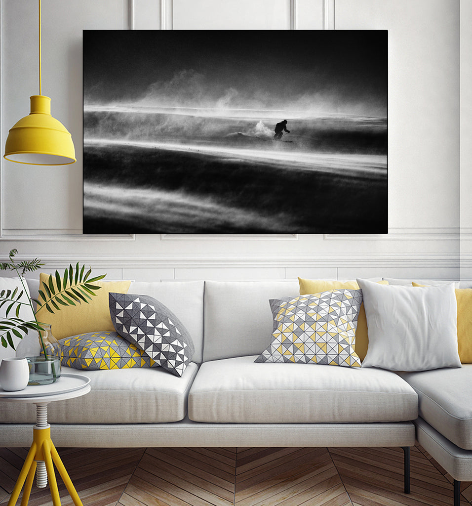 Race against the time and wind by Peter on GIANT ART - photography skier