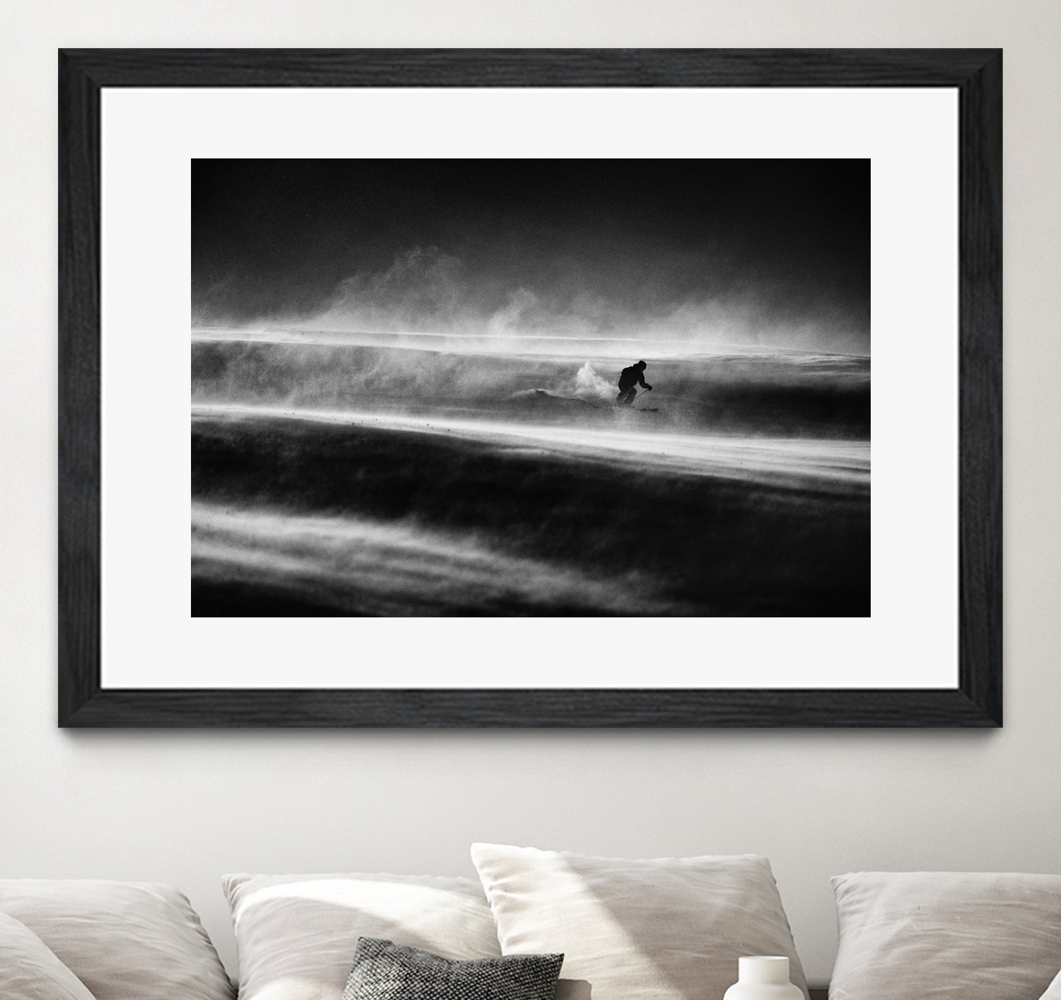 Race against the time and wind by Peter on GIANT ART - photography skier