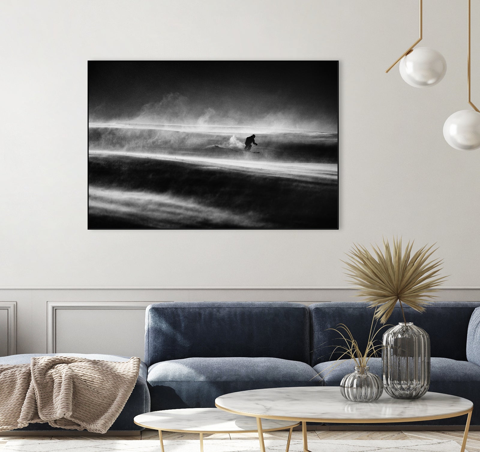 Race against the time and wind by Peter on GIANT ART - photography skier