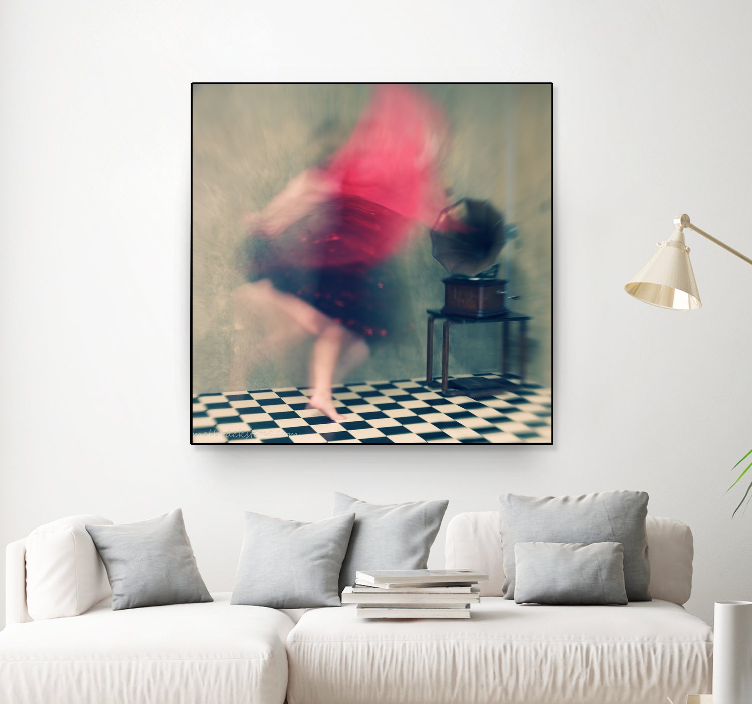 Hop skip and jump by Mel on GIANT ART - abstract woman