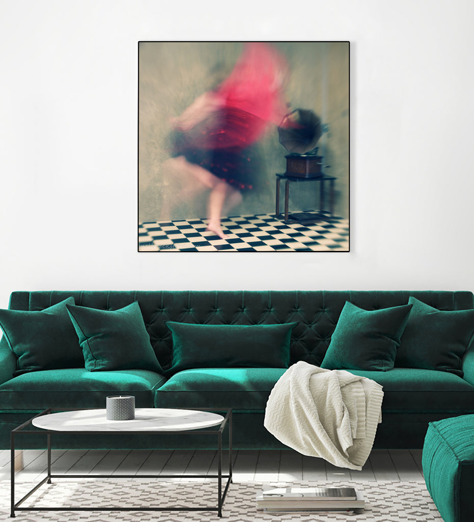 Hop skip and jump by Mel on GIANT ART - abstract woman