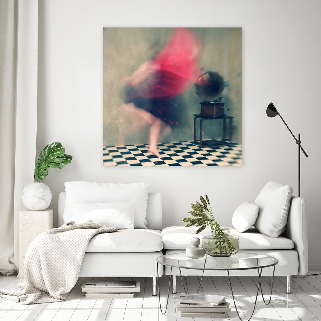 Hop skip and jump by Mel on GIANT ART - abstract woman