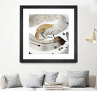 Gray Paint Abstract with Gold by Kat Papa on GIANT ART - abstract gray