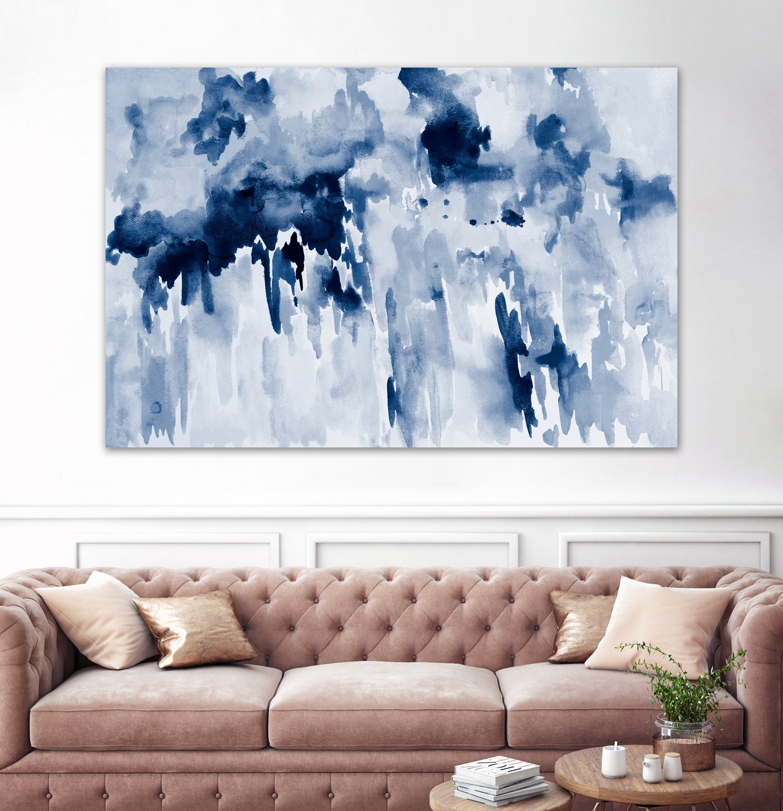 Blueberry Splatter Abstract by Kat Papa on GIANT ART - abstract blueberry