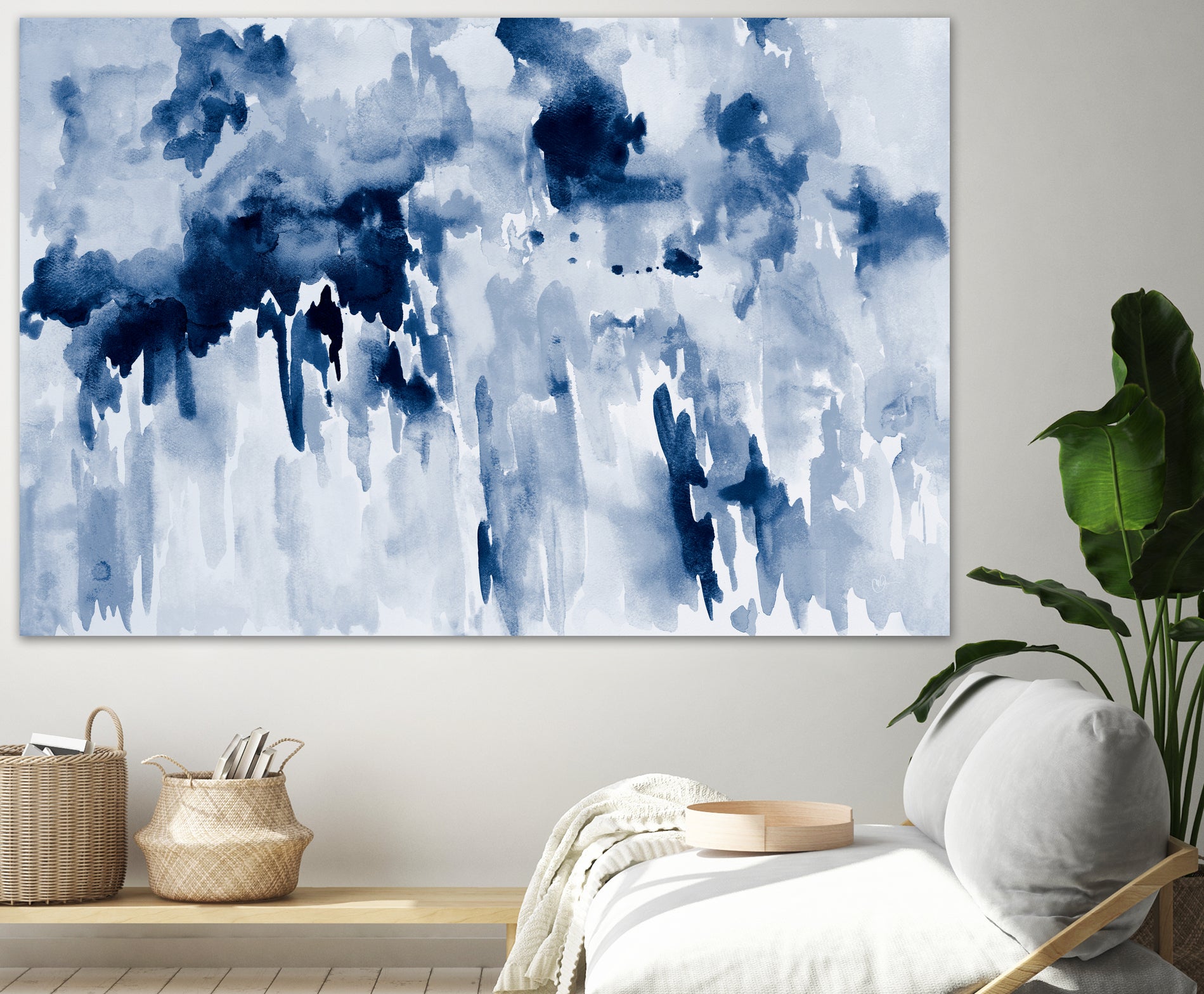 Blueberry Splatter Abstract by Kat Papa on GIANT ART - abstract blueberry