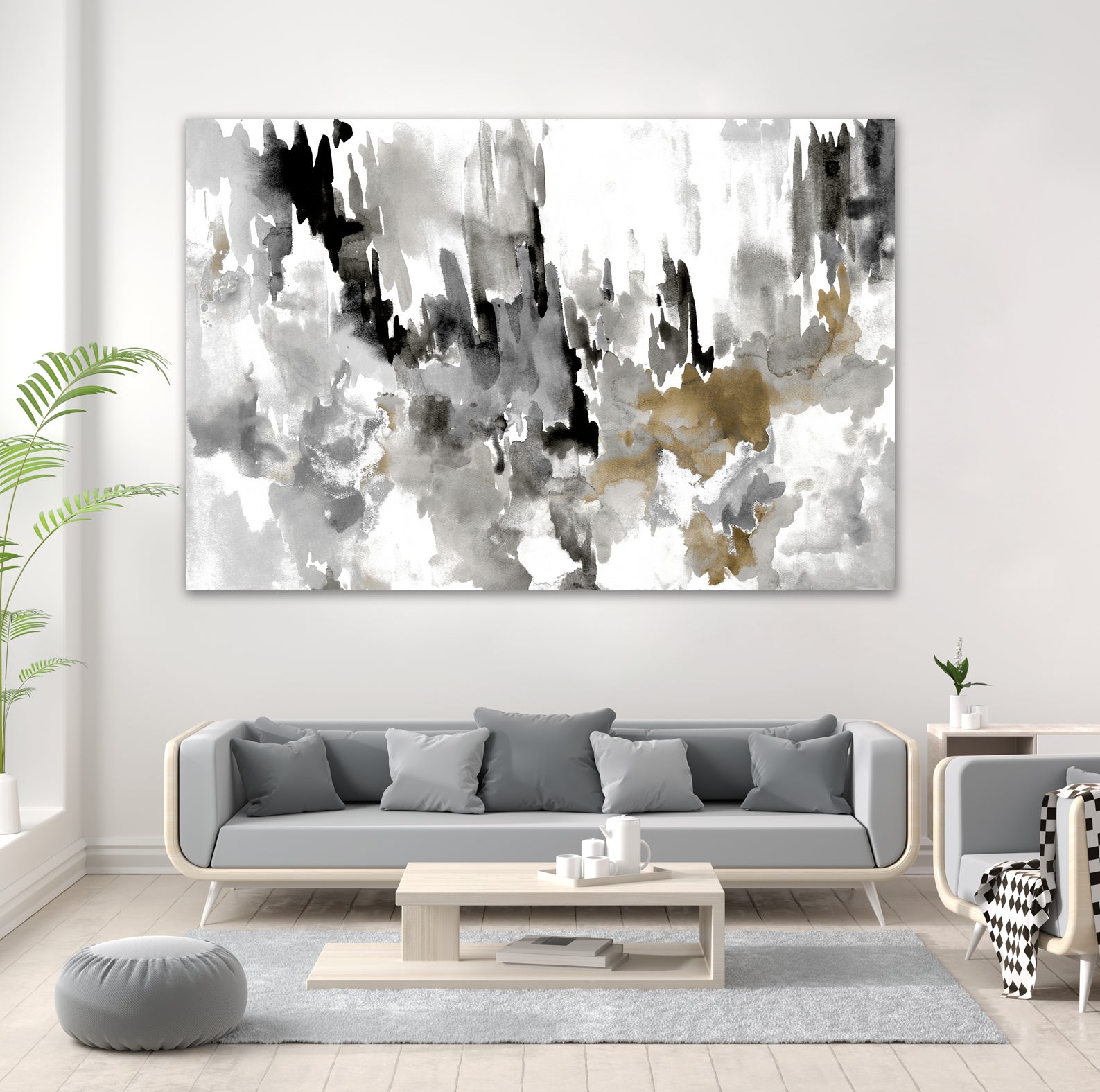 Neutral Splatter by Kat Papa on GIANT ART - abstract neutral