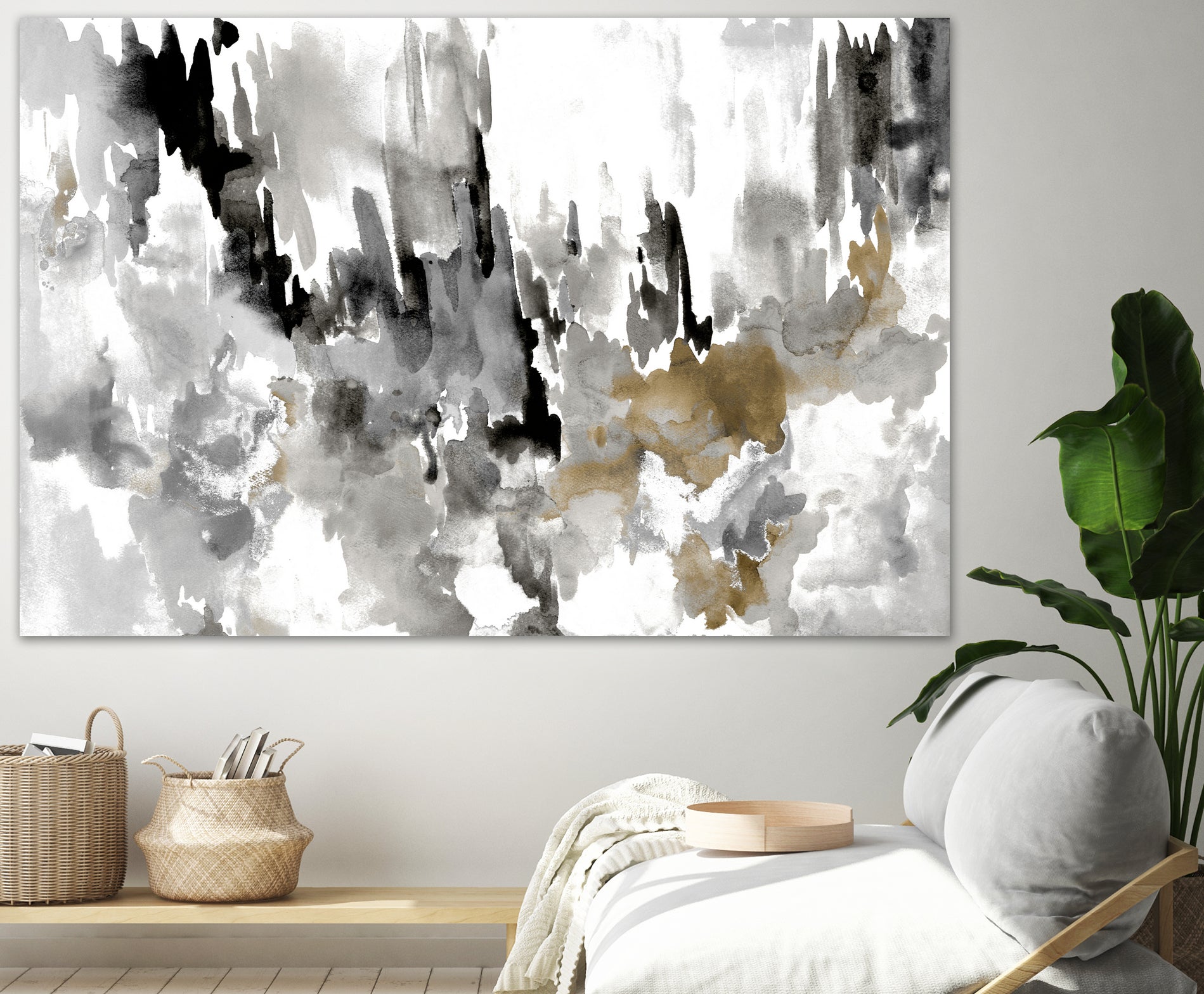 Neutral Splatter by Kat Papa on GIANT ART - abstract neutral