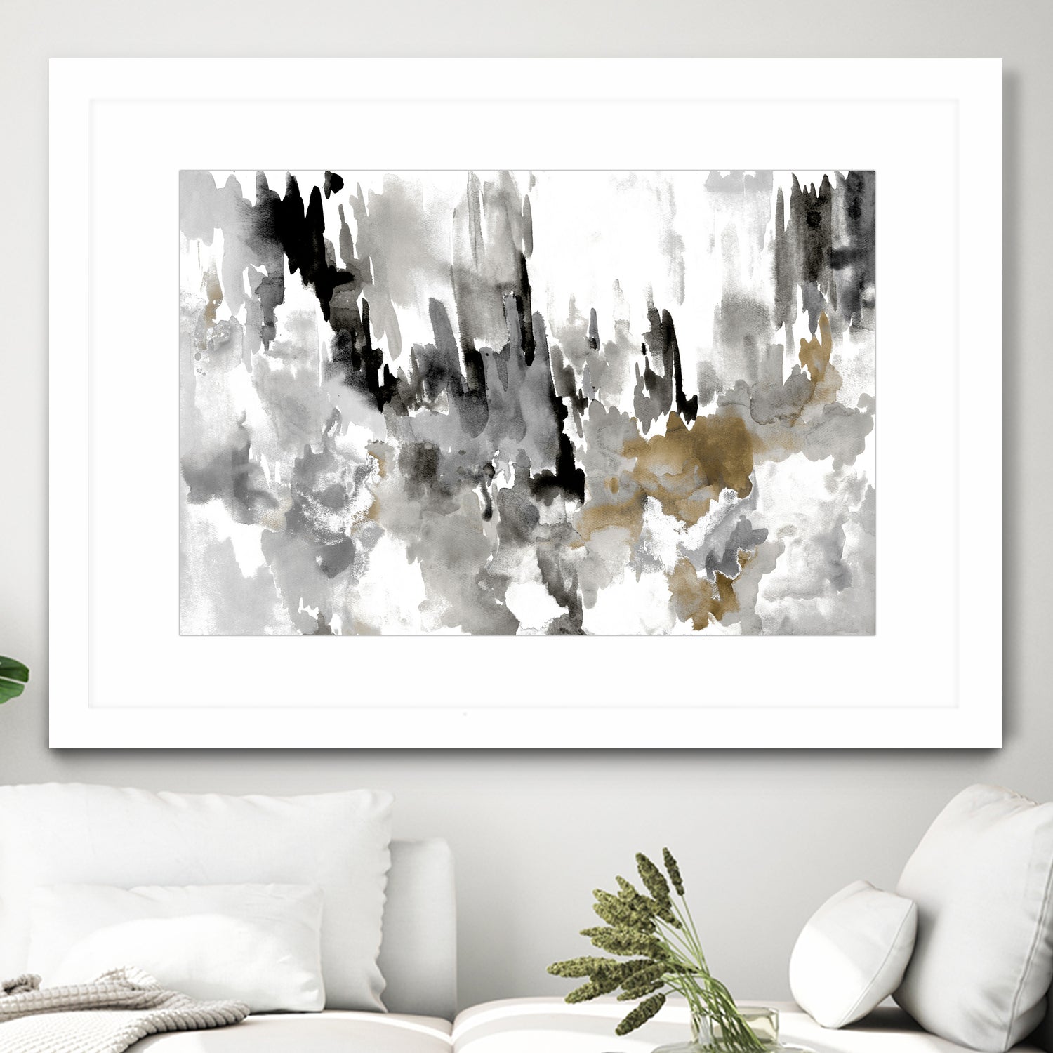 Neutral Splatter by Kat Papa on GIANT ART - abstract neutral