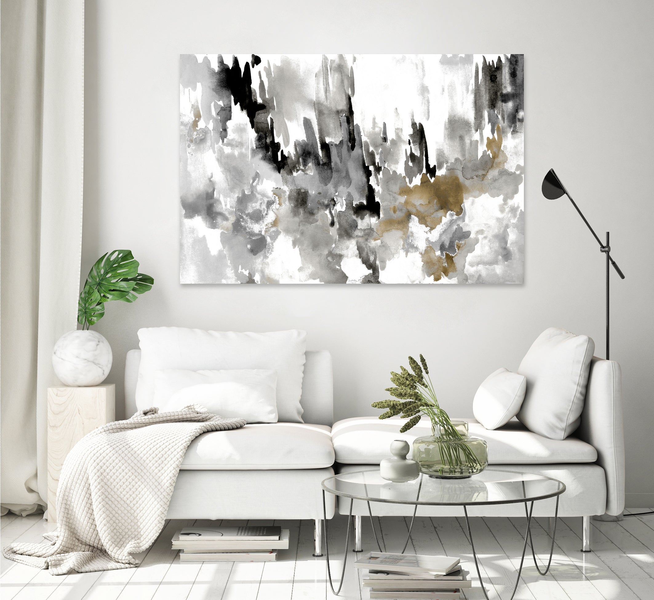 Neutral Splatter by Kat Papa on GIANT ART - abstract neutral