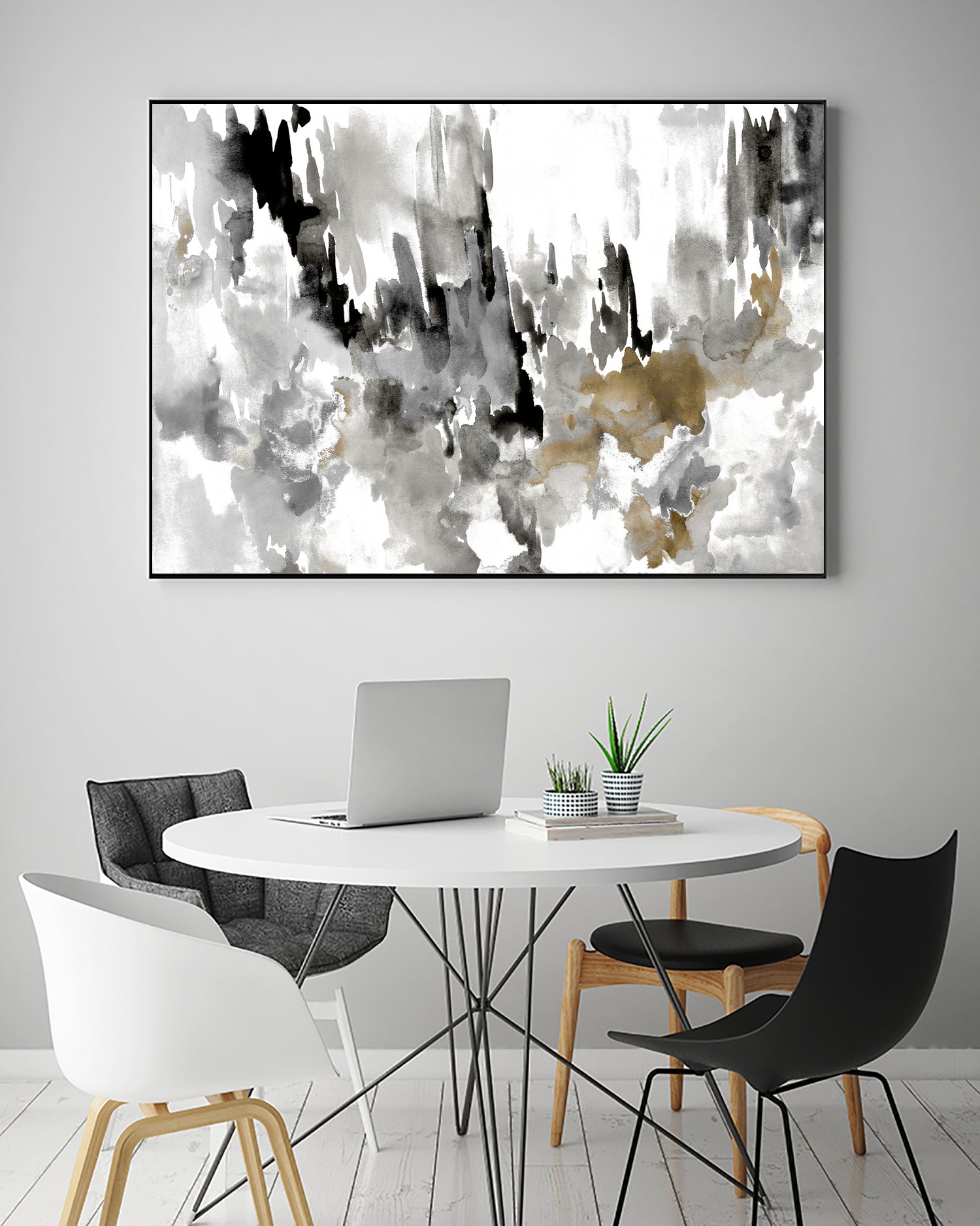 Neutral Splatter by Kat Papa on GIANT ART - abstract neutral