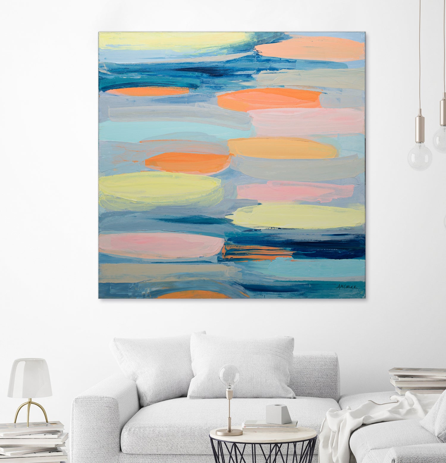 Just Peachy by Ann Marie Coolick on GIANT ART - abstract just