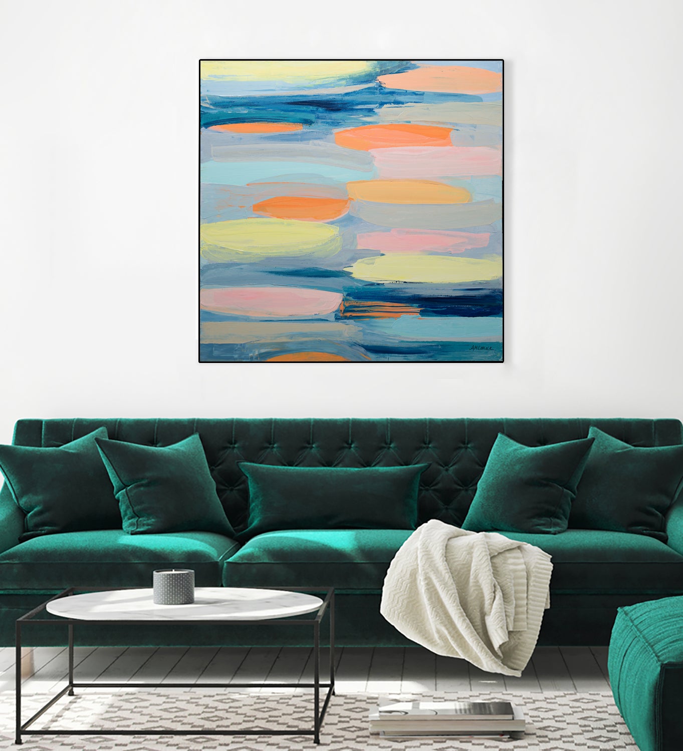 Just Peachy by Ann Marie Coolick on GIANT ART - abstract just