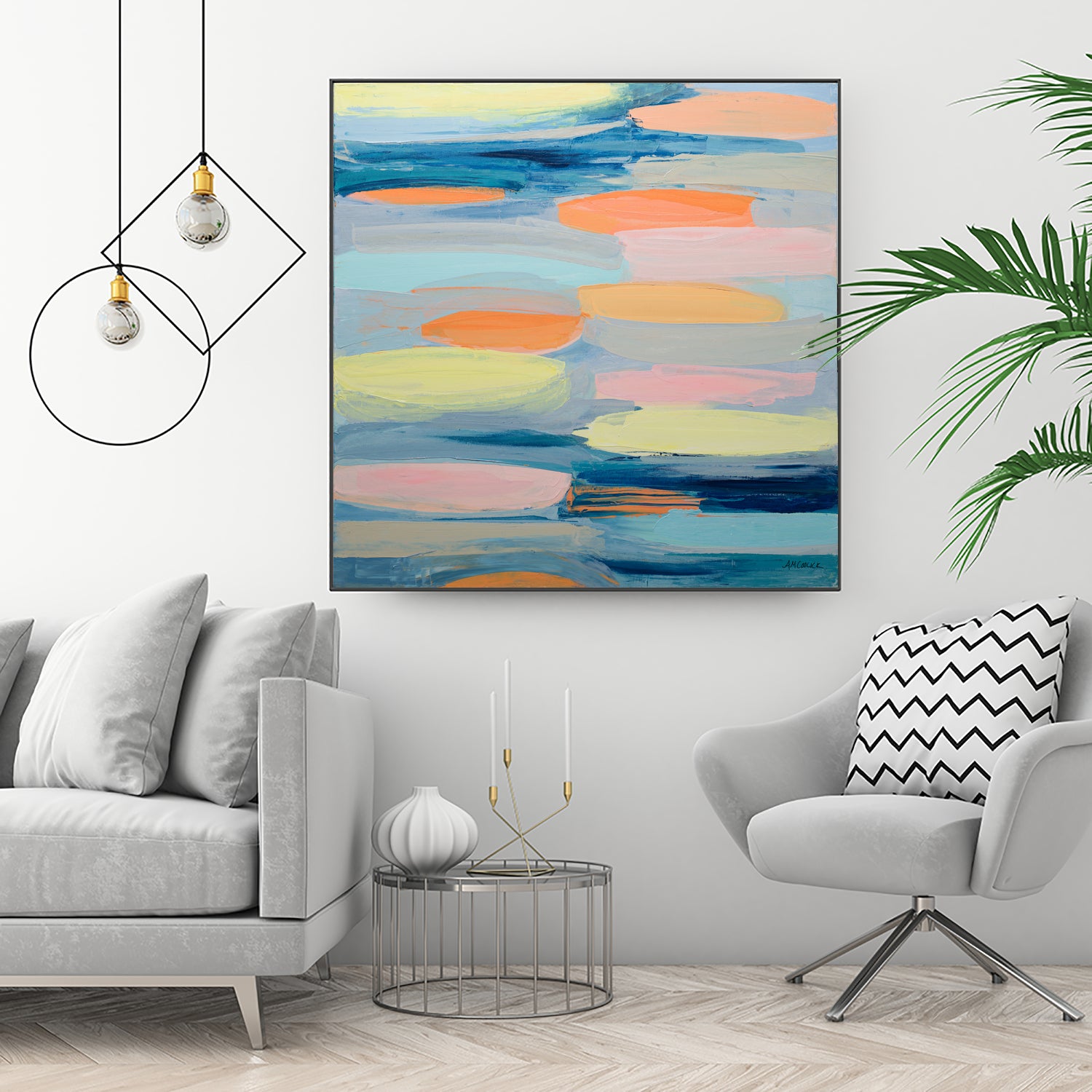 Just Peachy by Ann Marie Coolick on GIANT ART - abstract just