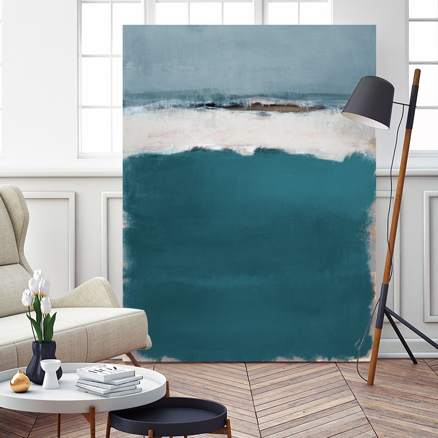 Deep Blue Sea Abstract by Lanie Loreth on GIANT ART - abstract deep