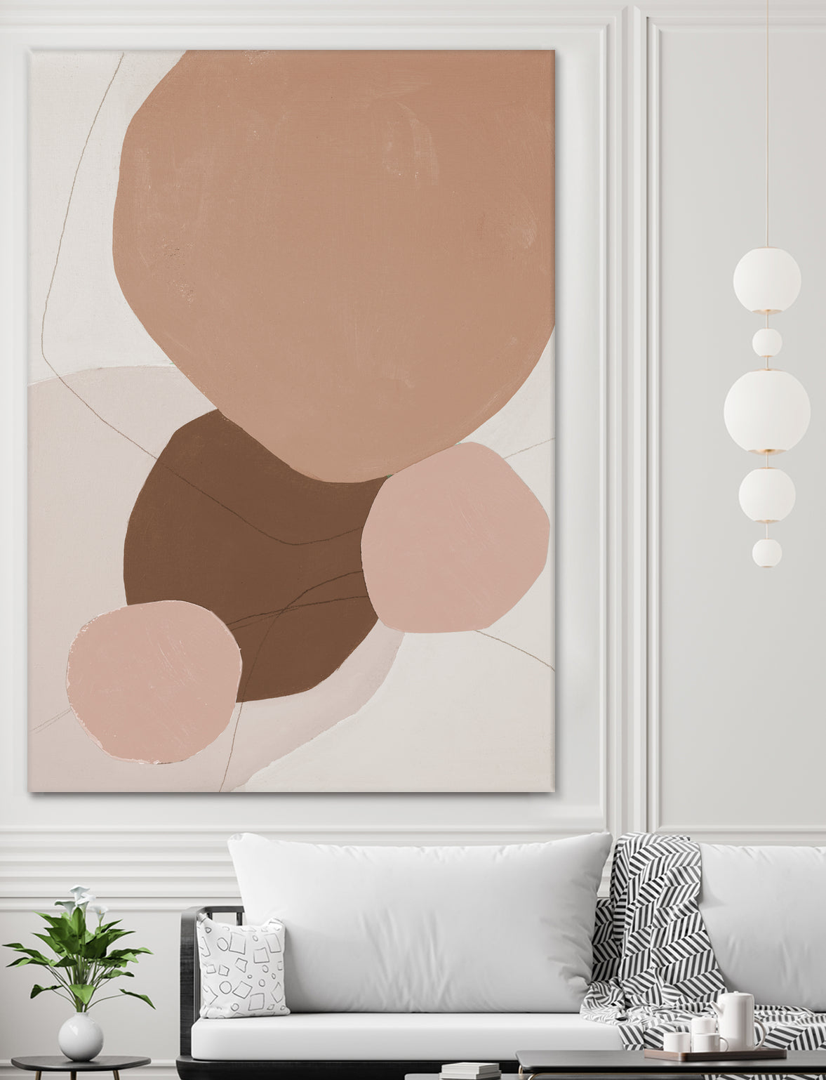 Fresh Shapes In Brown by Patricia Pinto on GIANT ART - abstract abstract