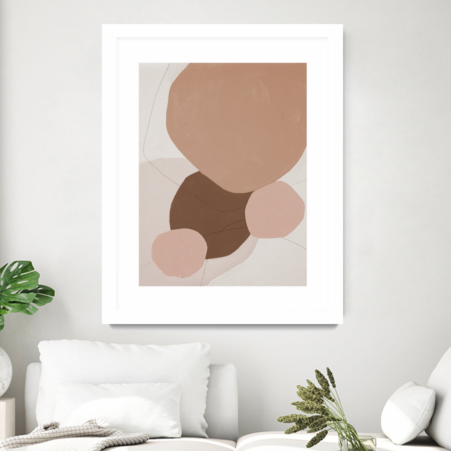 Fresh Shapes In Brown by Patricia Pinto on GIANT ART - abstract abstract