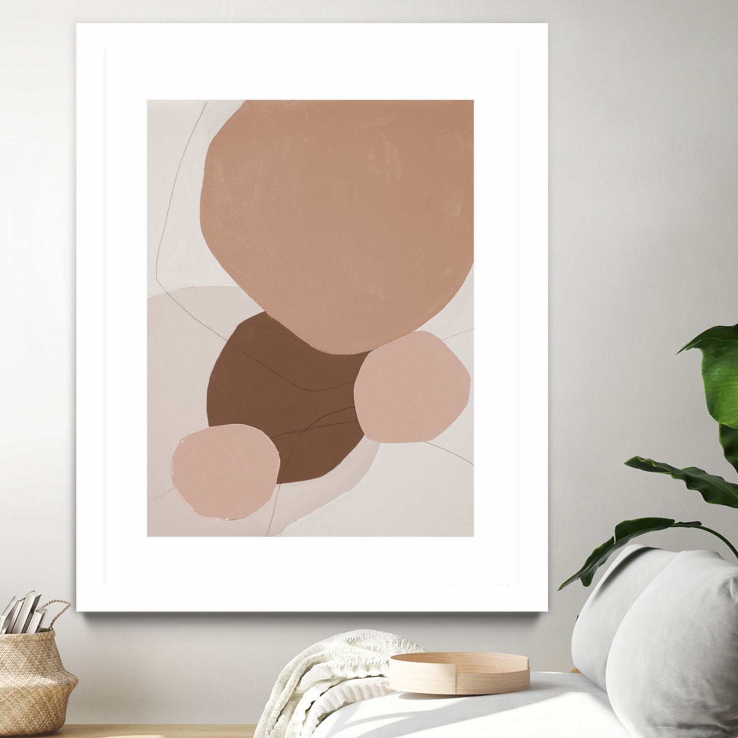 Fresh Shapes In Brown by Patricia Pinto on GIANT ART - abstract abstract