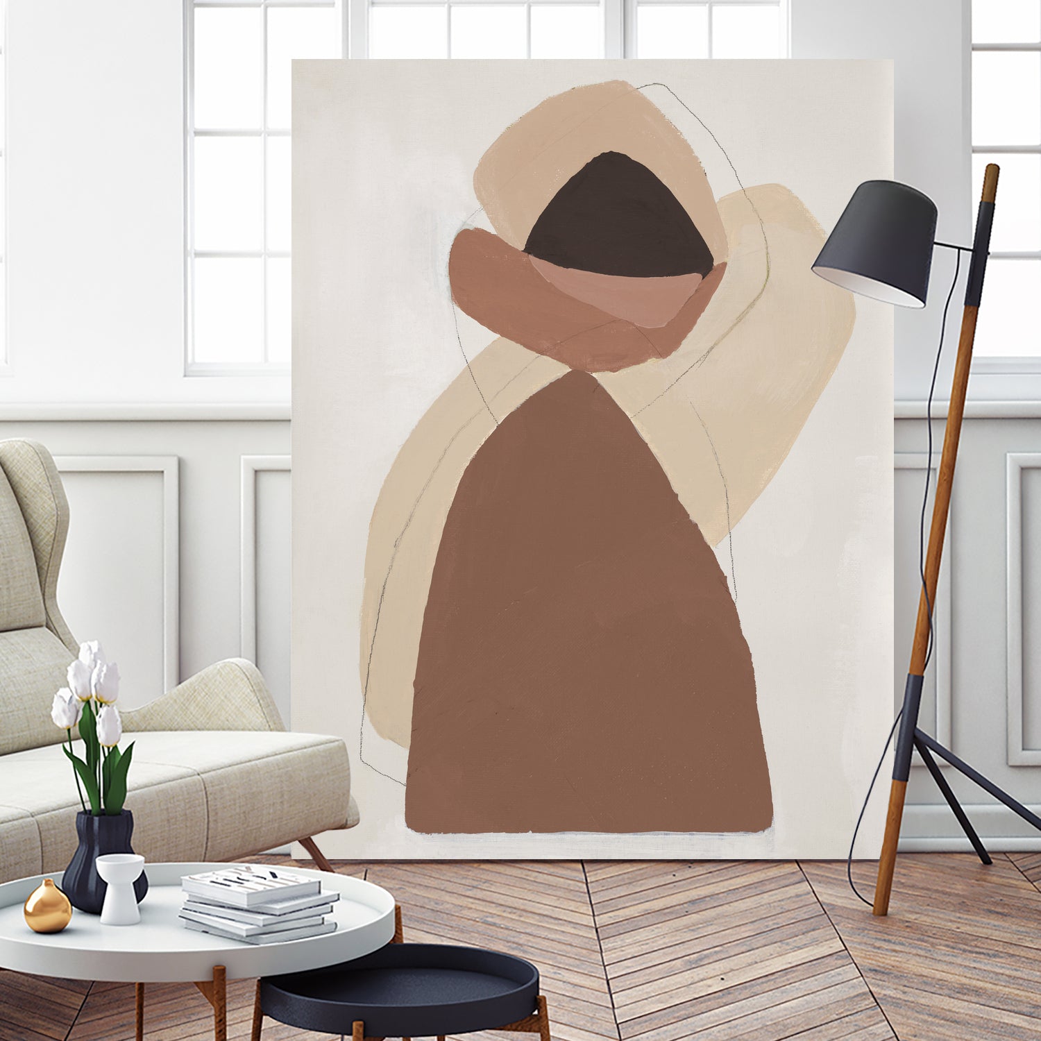 Mid-century In Brown I by Patricia Pinto on GIANT ART - abstract abstract