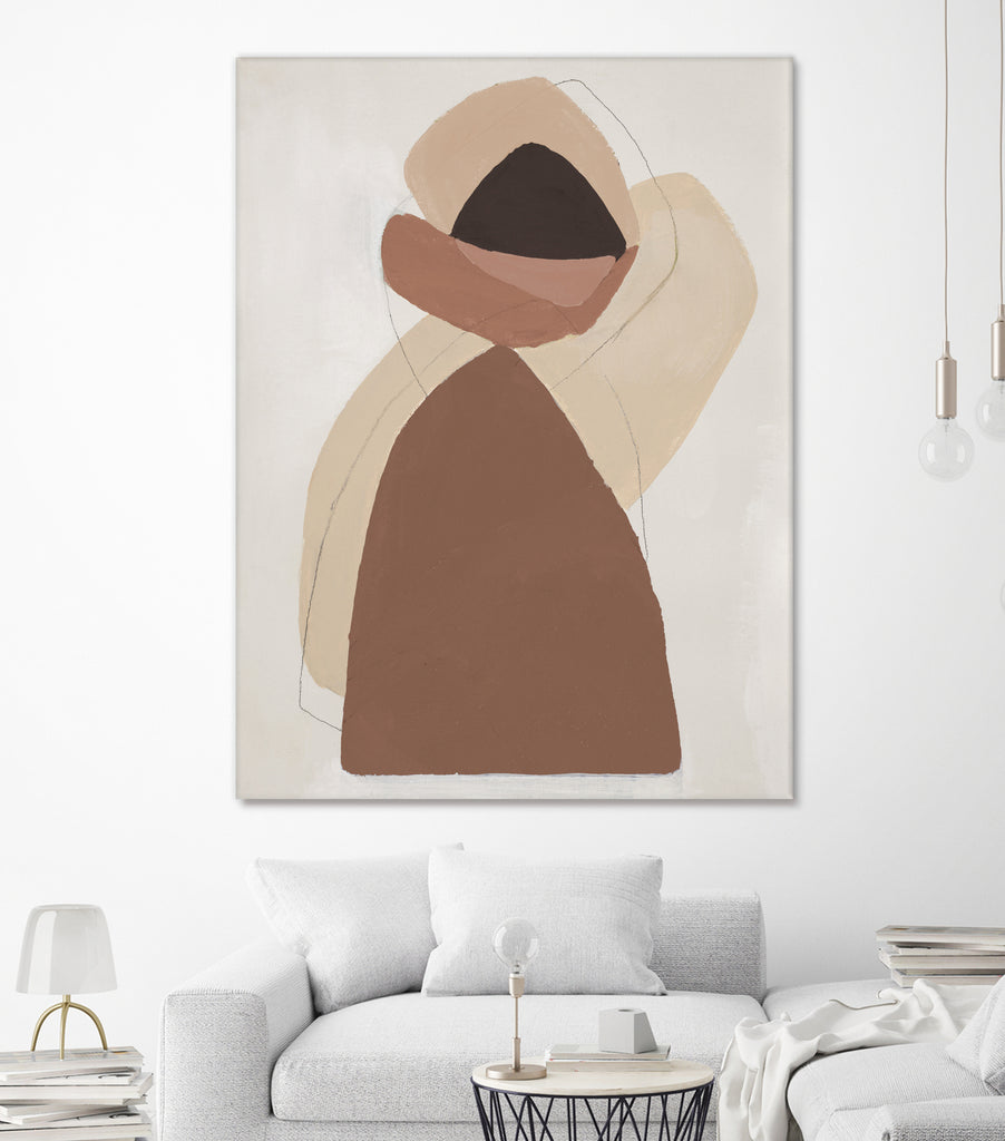 Mid-century In Brown I by Patricia Pinto on GIANT ART - abstract abstract
