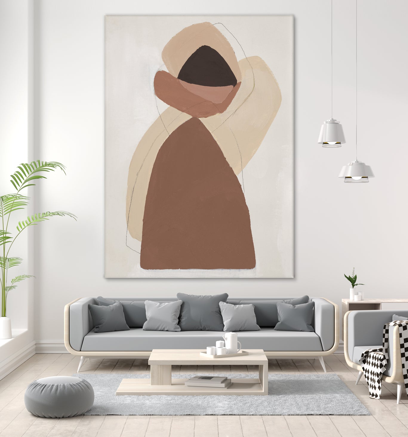 Mid-century In Brown I by Patricia Pinto on GIANT ART - abstract abstract