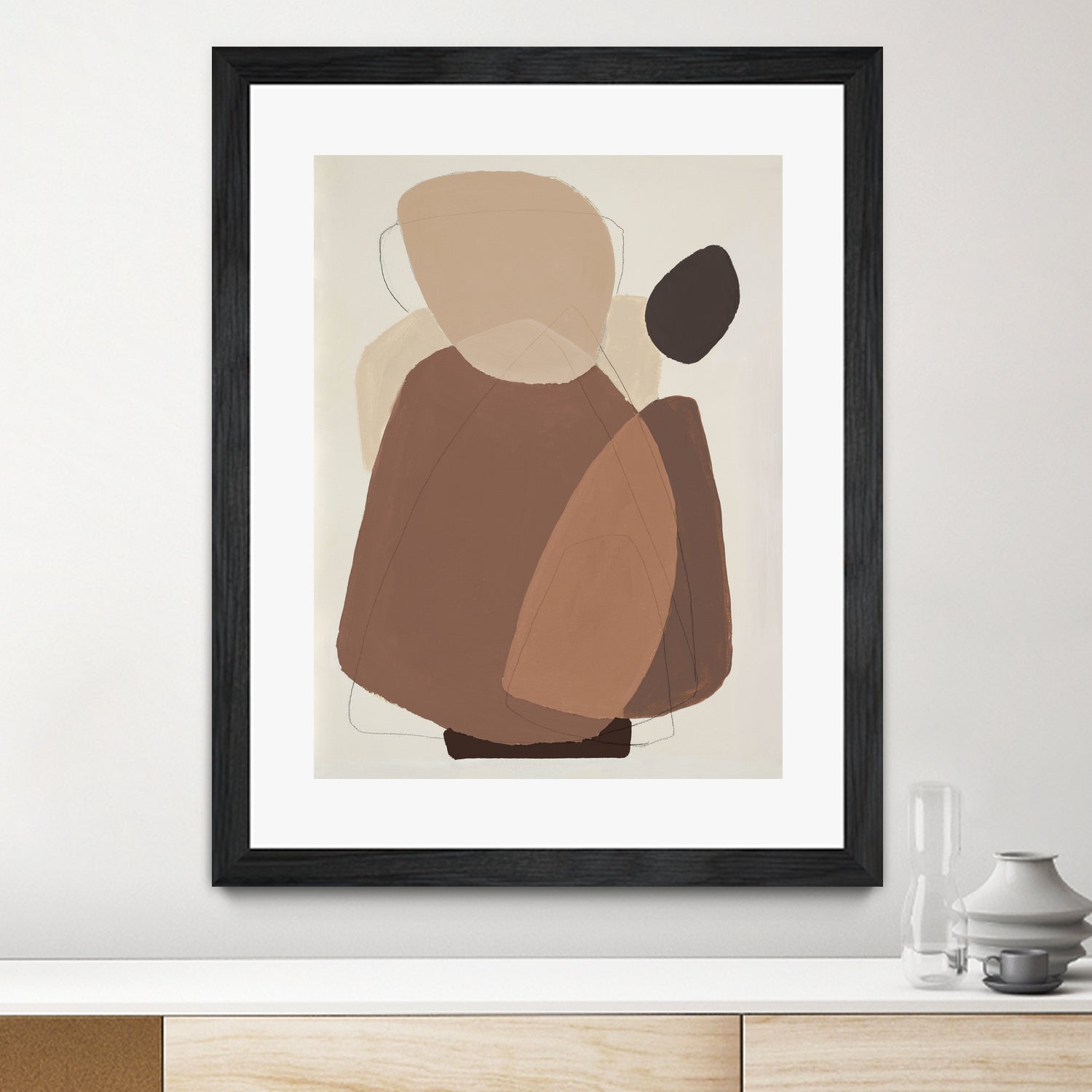 Midcentury In Brown II by Patricia Pinto on GIANT ART - abstract abstract