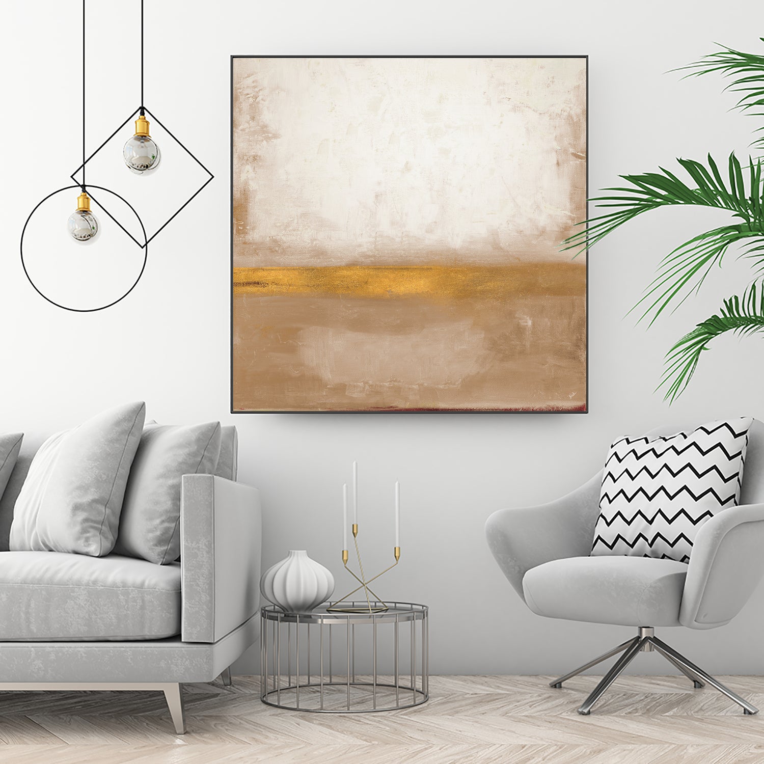 Gold Peak by Patricia Pinto on GIANT ART - abstract gold