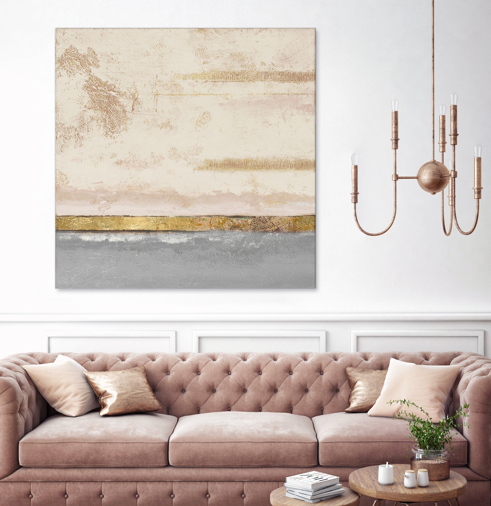 Soft Sea Landscape Square by Patricia Pinto on GIANT ART - abstract soft