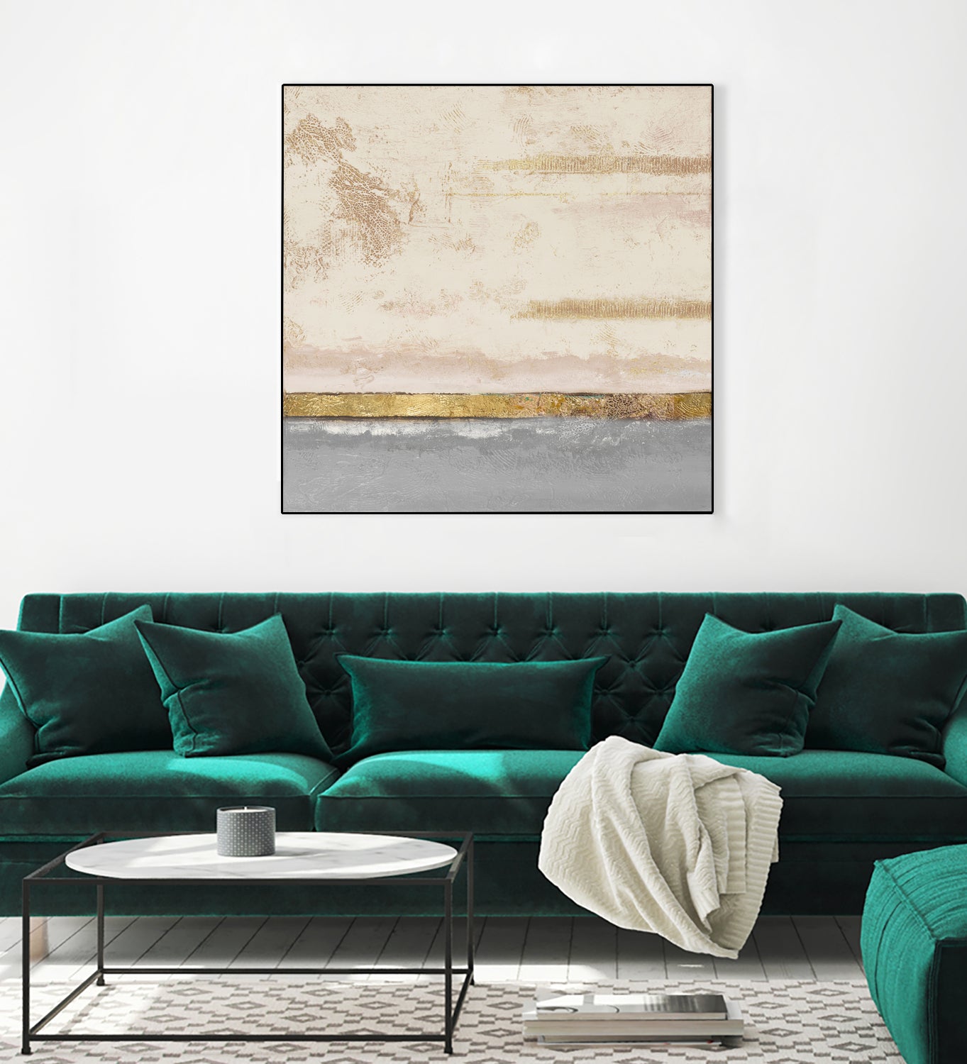 Soft Sea Landscape Square by Patricia Pinto on GIANT ART - abstract soft