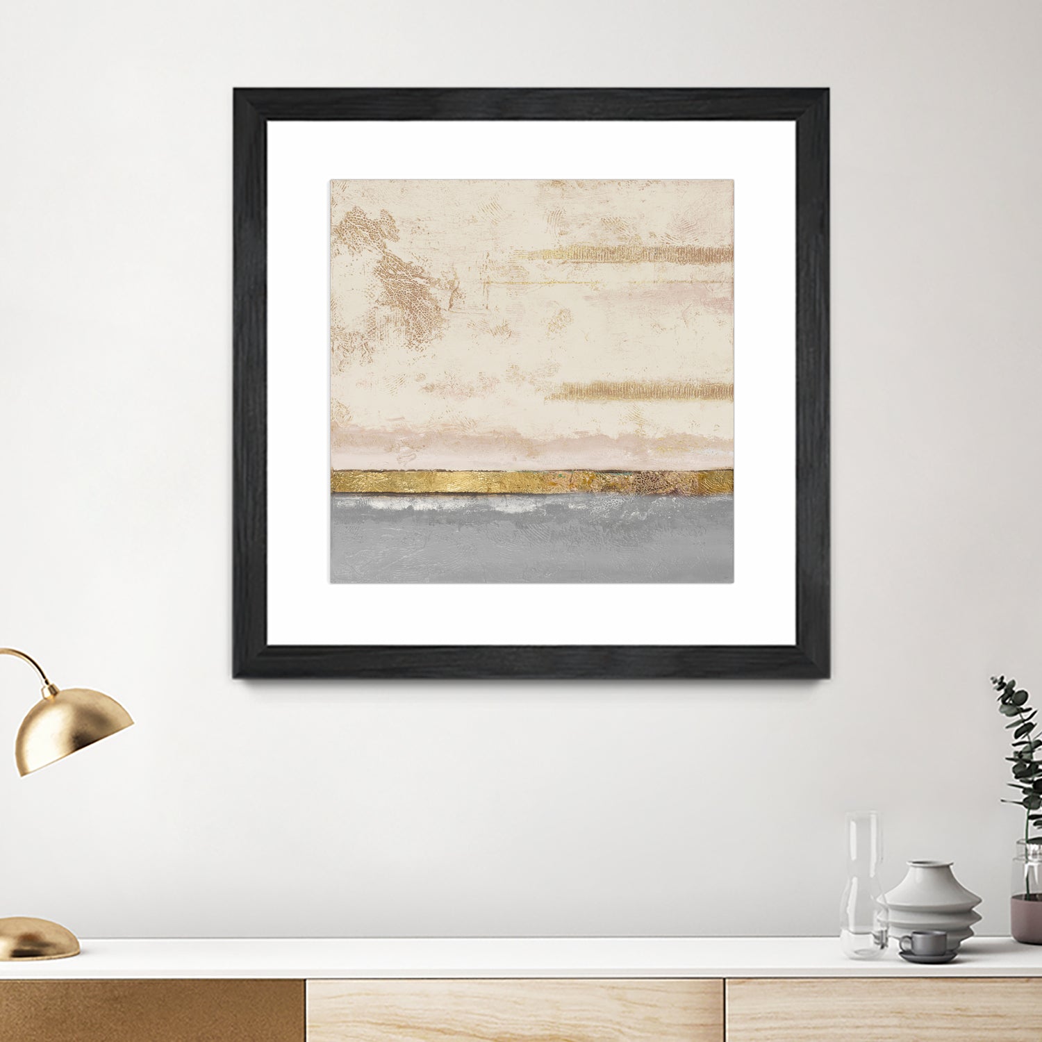 Soft Sea Landscape Square by Patricia Pinto on GIANT ART - abstract soft