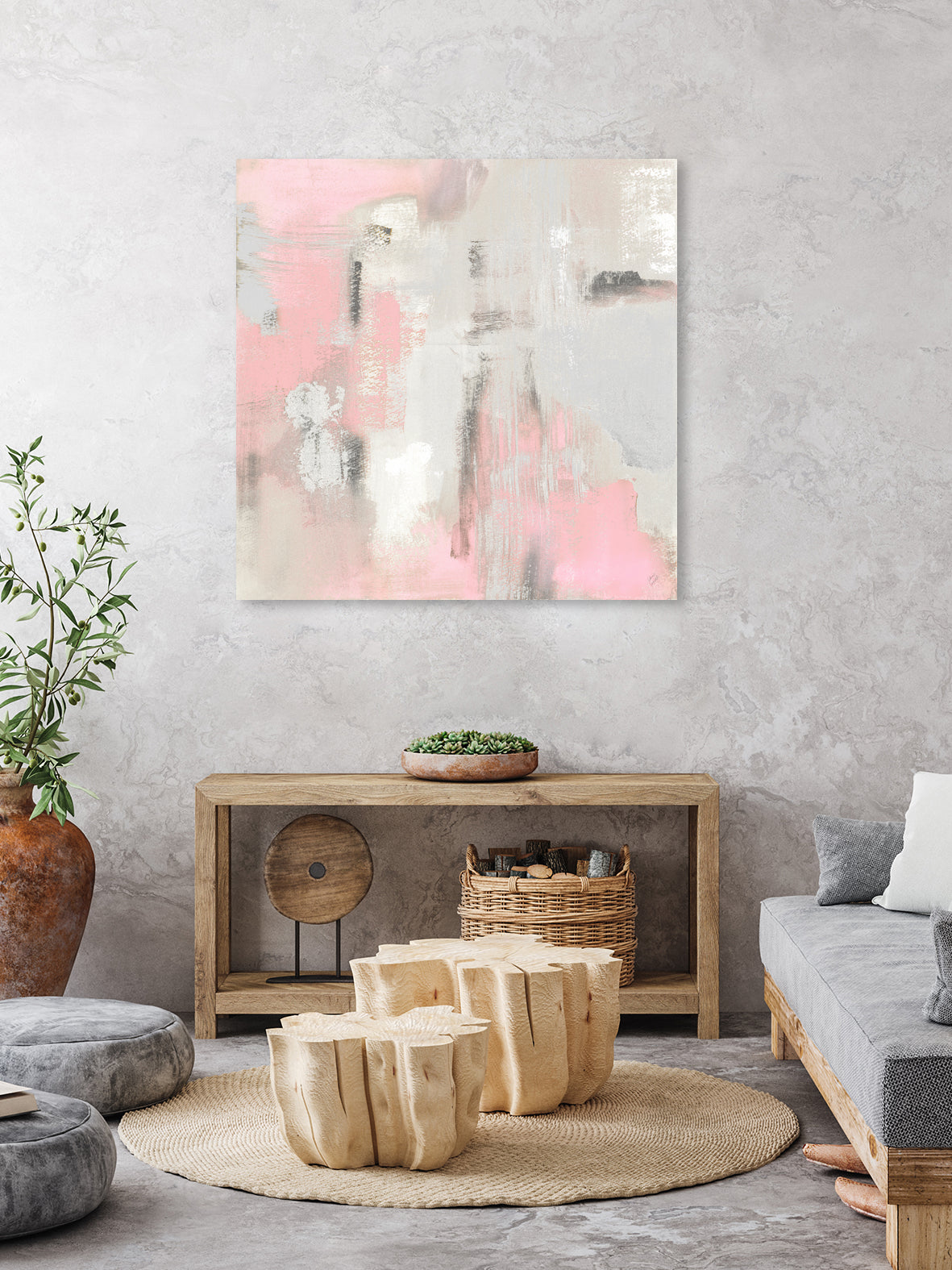 Pink Oasis by Lanie Loreth on GIANT ART - abstract pink