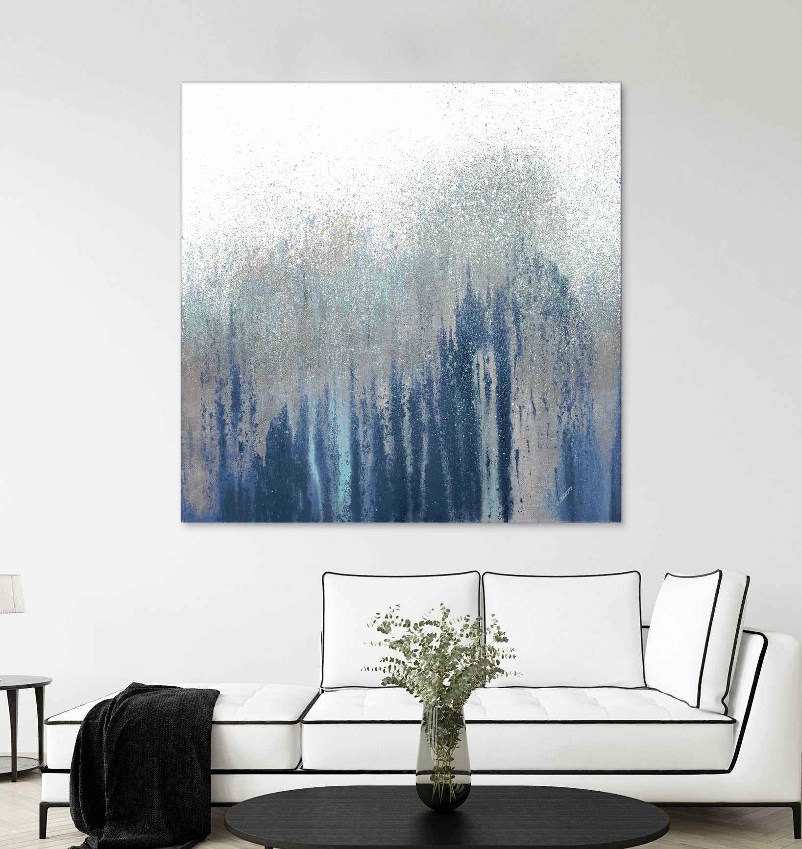 Teal Woods by Roberto Gonzalez on GIANT ART - abstract abstract