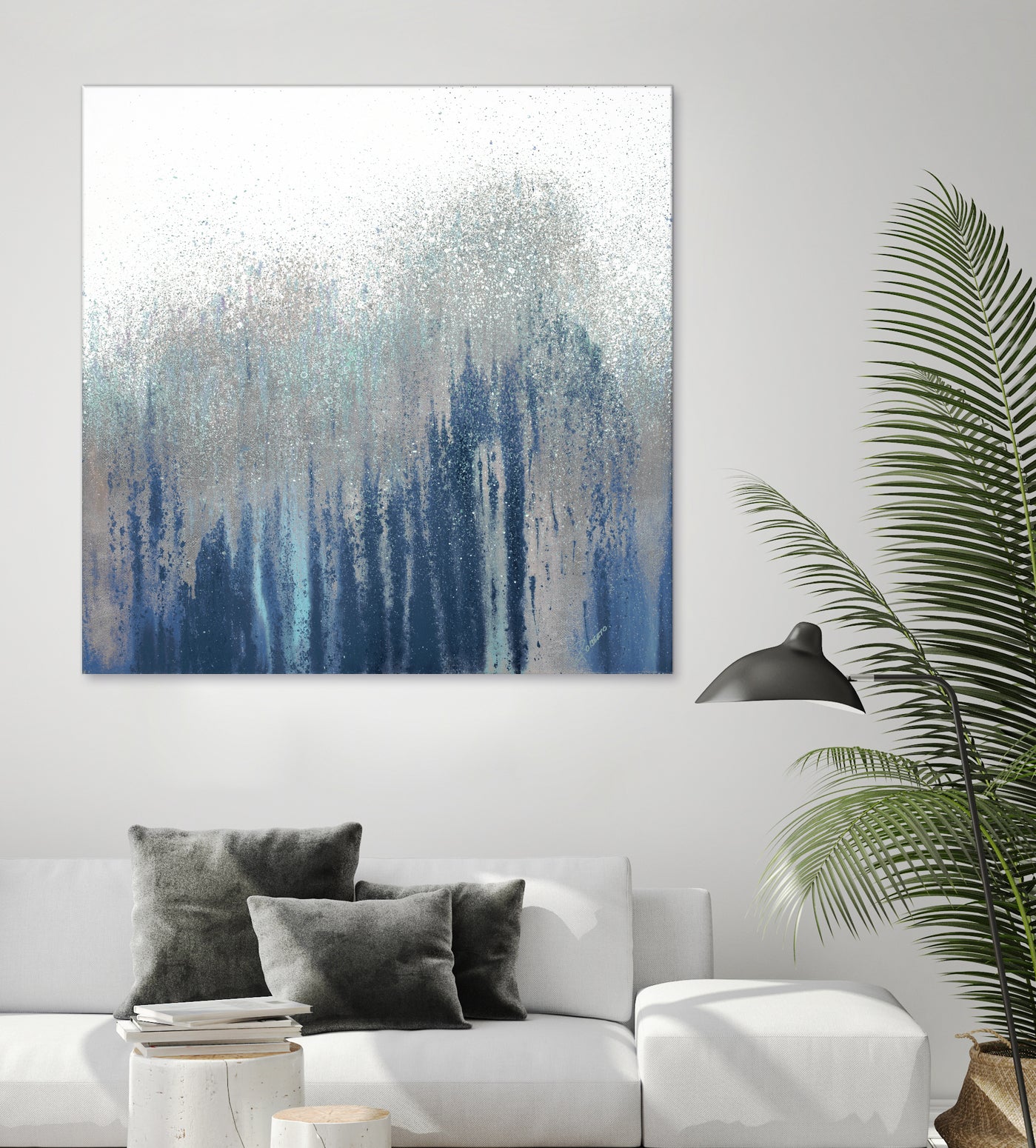 Teal Woods by Roberto Gonzalez on GIANT ART - abstract abstract