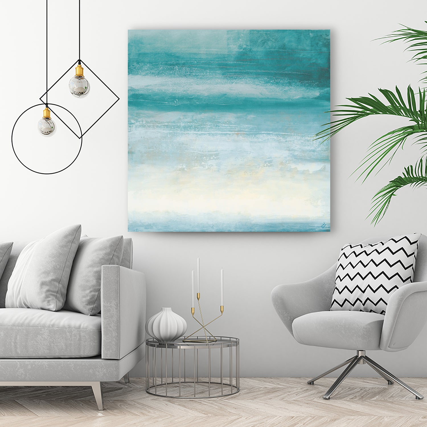 Stormy Skies In Blue I by Michael Marcon on GIANT ART - abstract blue