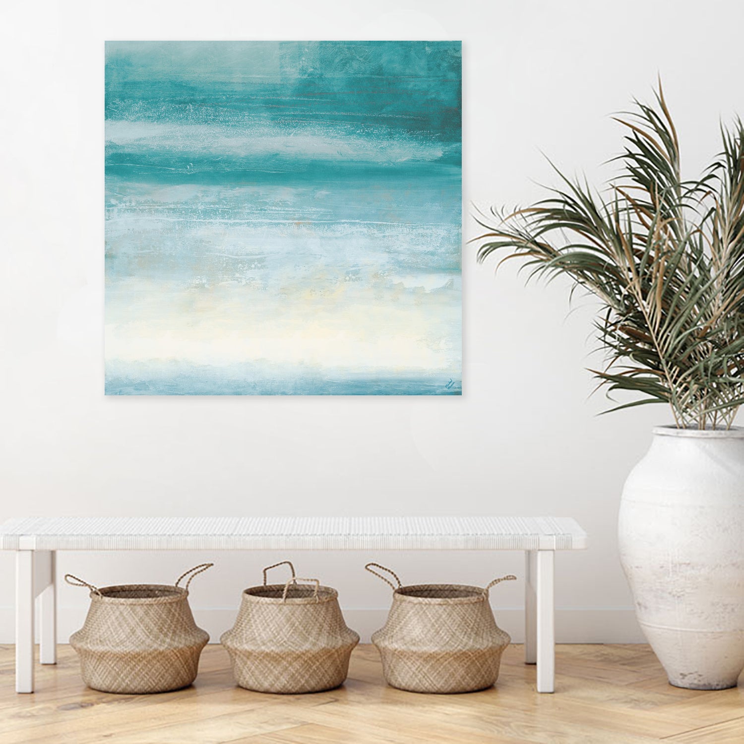 Stormy Skies In Blue I by Michael Marcon on GIANT ART - abstract blue