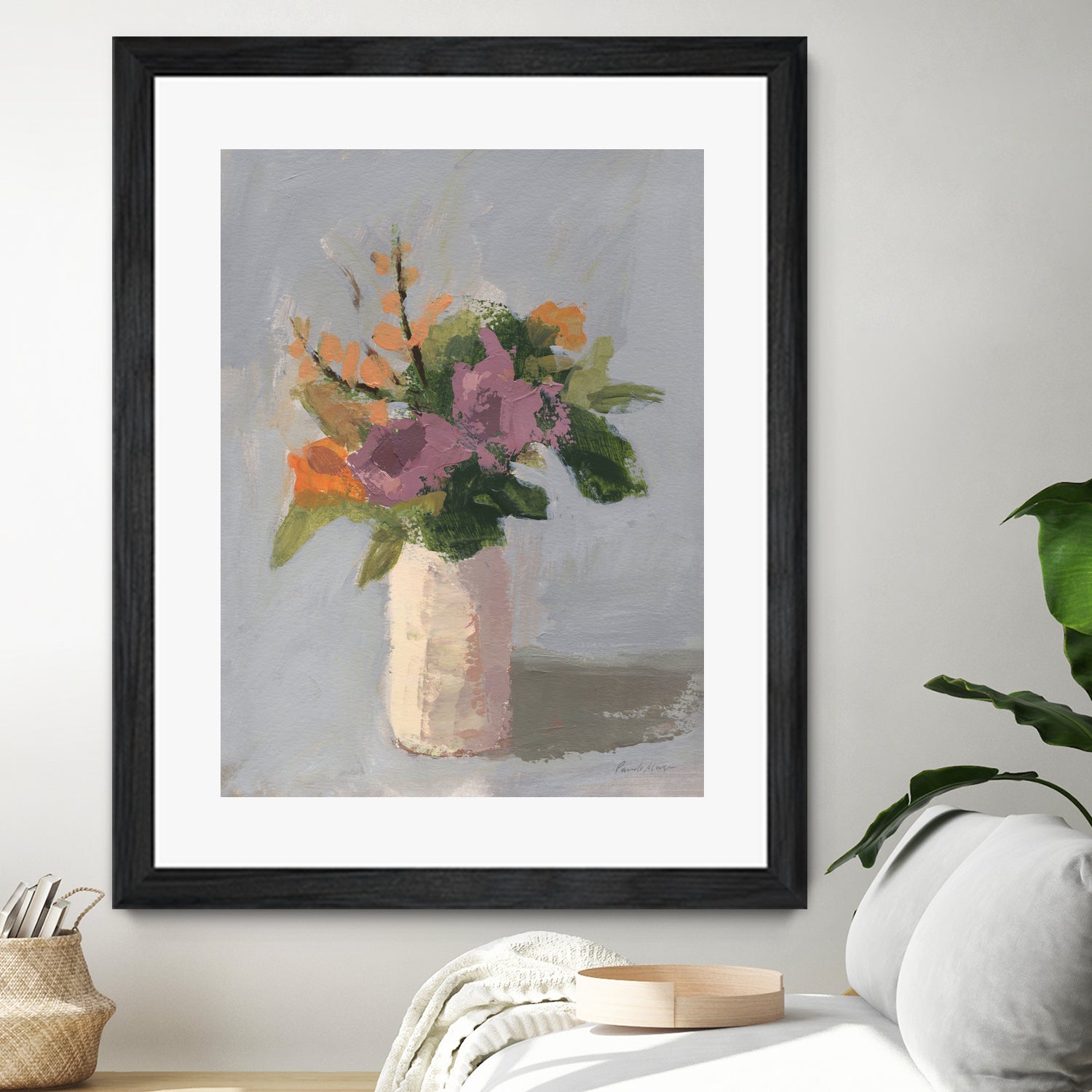 Fall Floral by Pamela Munger on GIANT ART - grey botanical