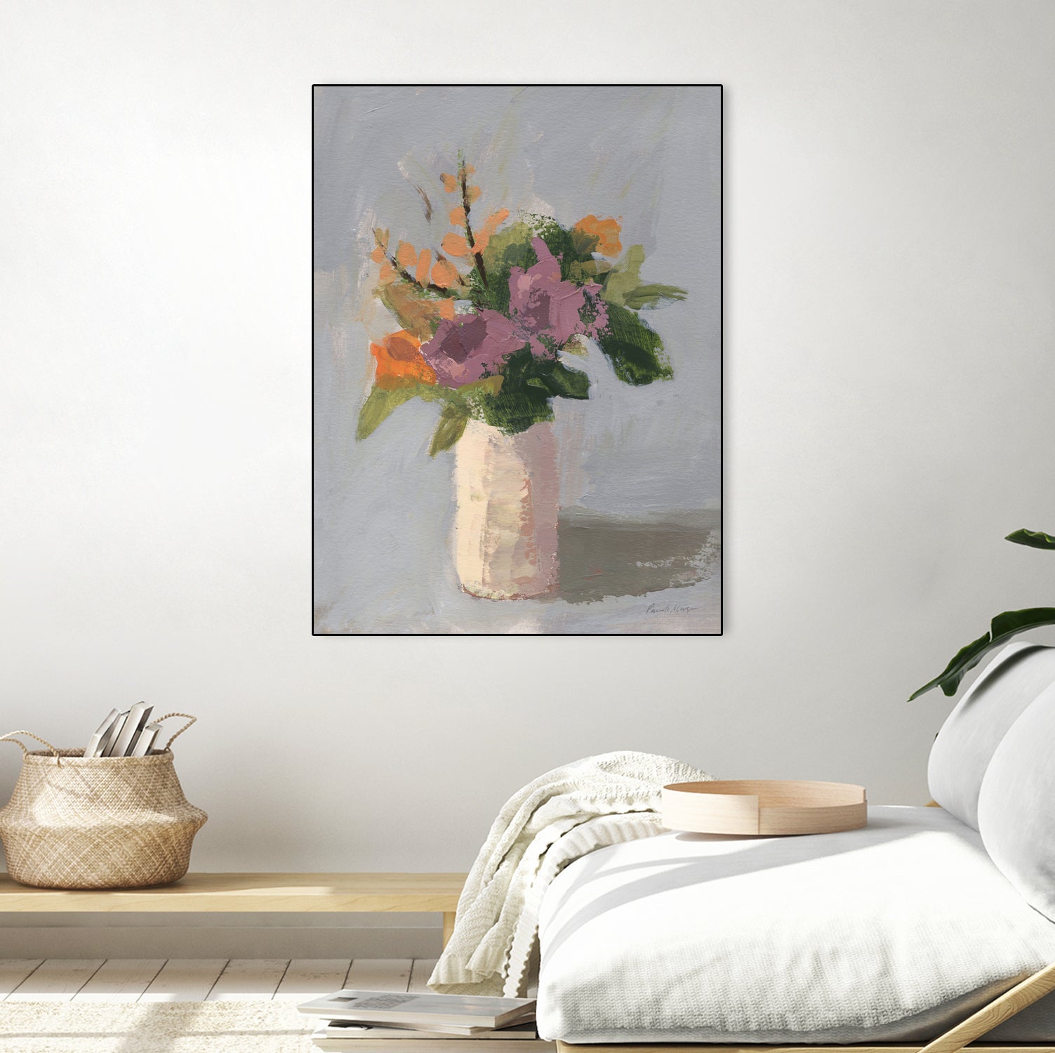 Fall Floral by Pamela Munger on GIANT ART - grey botanical