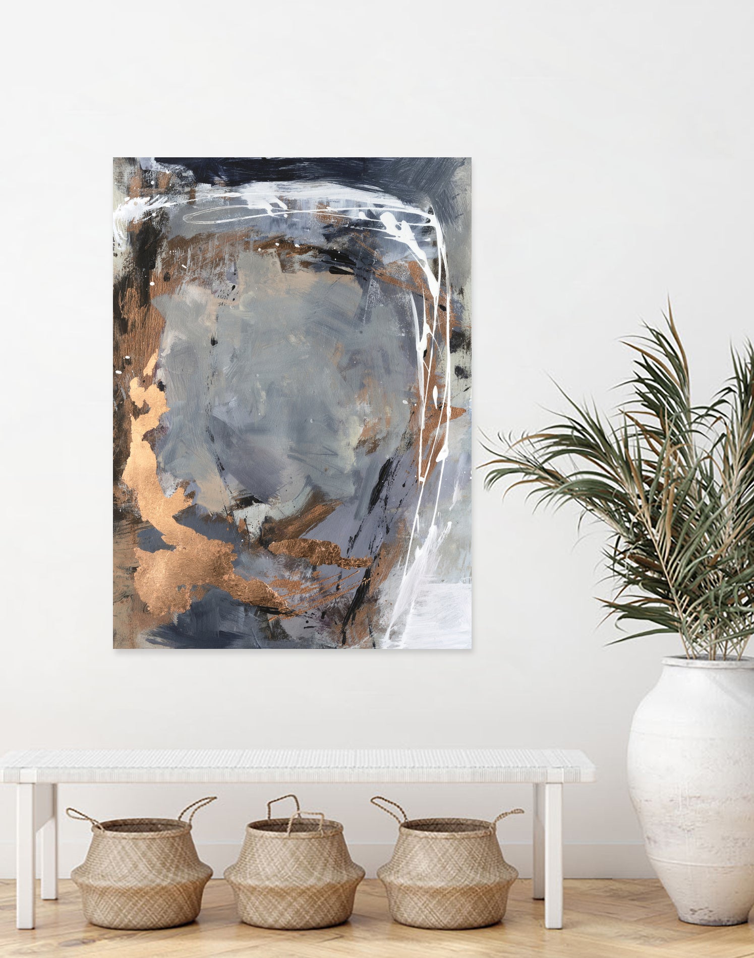 Copper Crested Twilight  I by Victoria Barnes on GIANT ART - abstract geometrics abstract